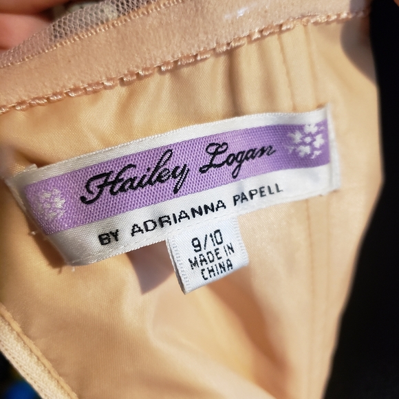 Peach and Gold Prom Dress - Picture 5 of 5